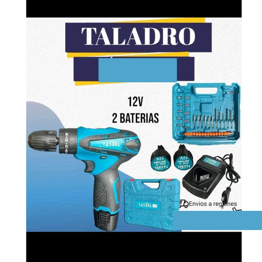 Taladro Inalámbrico 12v 2 baterías